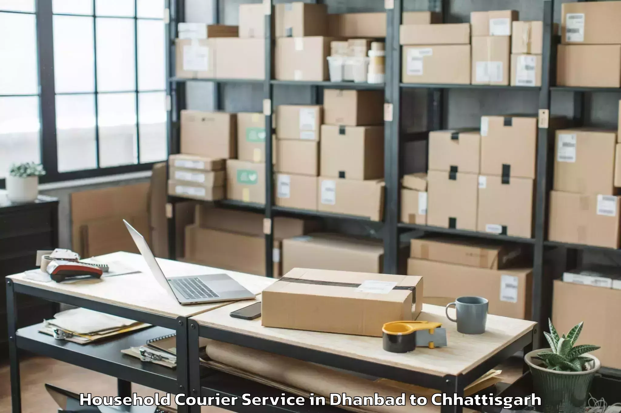 Discover Dhanbad to Chakarbhatha Household Courier